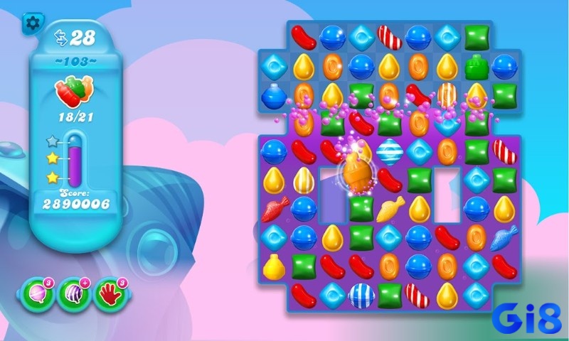 Nhiệm vụ chính của bạn là vượt qua các màn chơi trong Candy Crush Soda Saga