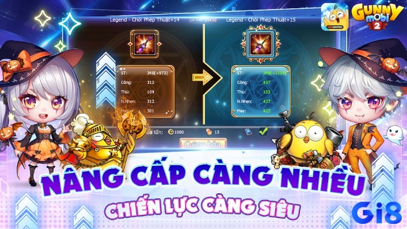 Nâng cấp để tạo nên nhiều vũ khí cực mạnh mẽ