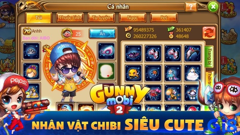 Game Gunny Mobi có đồ họa sống động và vô cùng bắt mắt